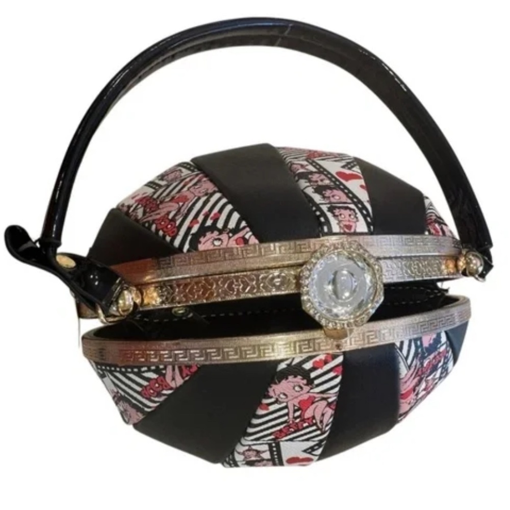 Betty Boop Embossed Diamonds Handbag NWT